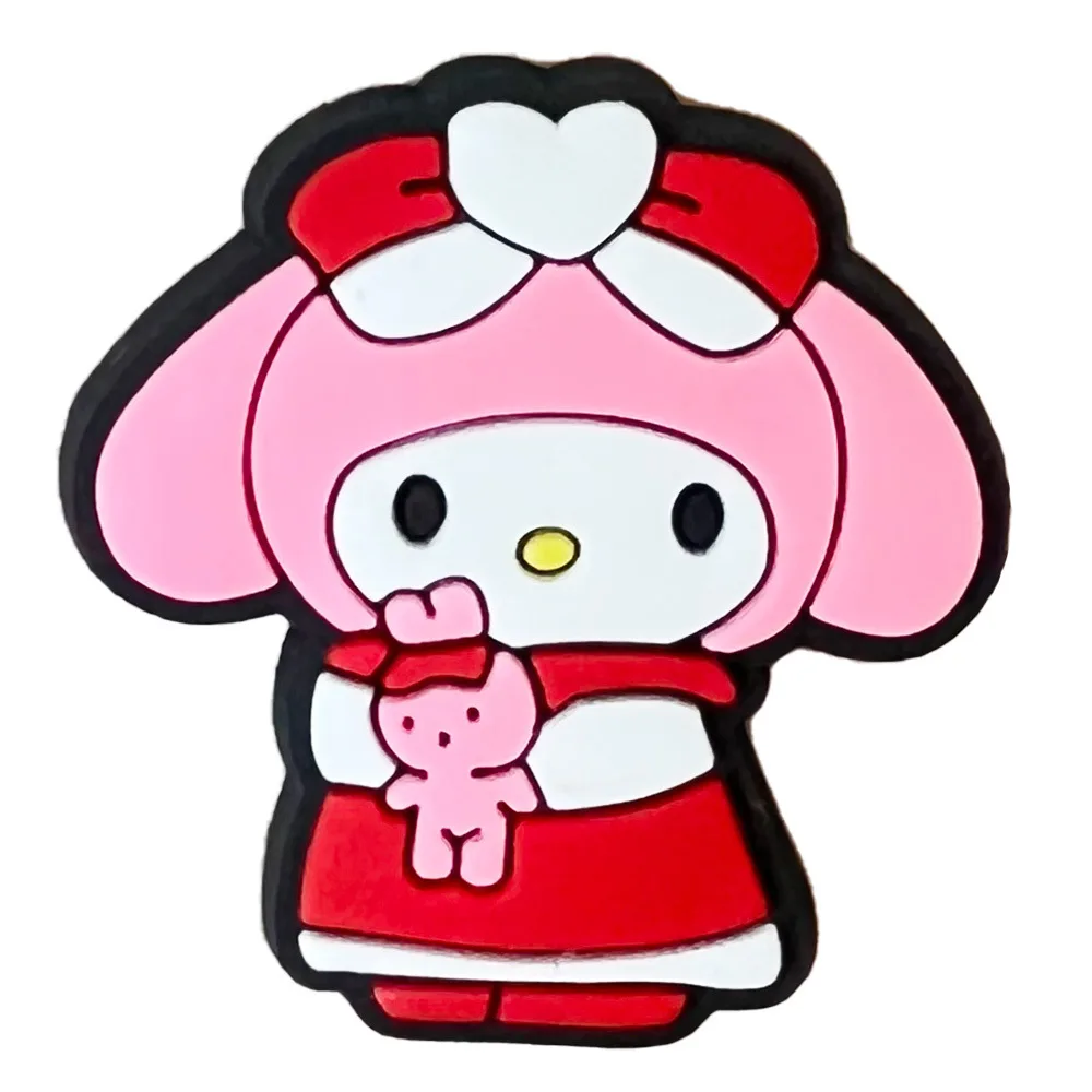 MINISO Cartoon Fantasy magic Serie Clogs DIY Shoe Flower Decorative Buckles Detachable Melody Soft Rubber Shoe Decorations