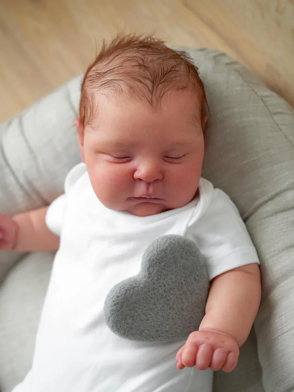 48CM complete pop herboren babypop perziken al geschilderd 3D-huid met hand zichtbare aderen handgemaakte echt uitziende babypoppen