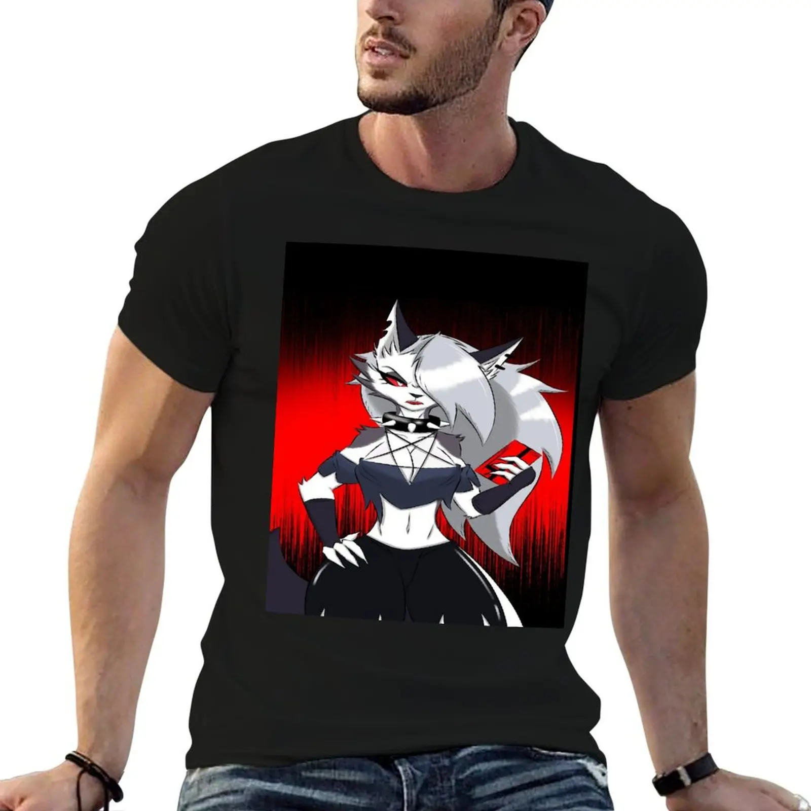 

shirts T-Shirt Helluva t anime man tshirt cotton funny Boss for Loona