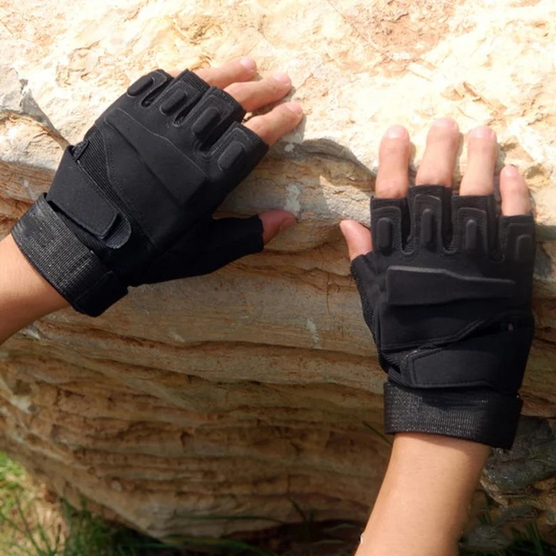 Outdoor Tactical Gloves Sport Gloves Half Finger Men Women   Hunting Fitness Fingerless Gloves