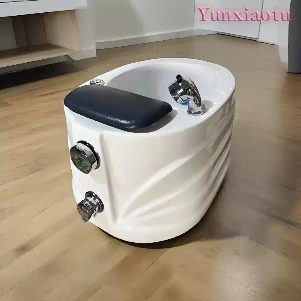 Round /  Square Professional Spa Jet Pedicure Spa Tub with 7 Color LED and Acrylic Foot Massage Tub for Salon & Home Spa