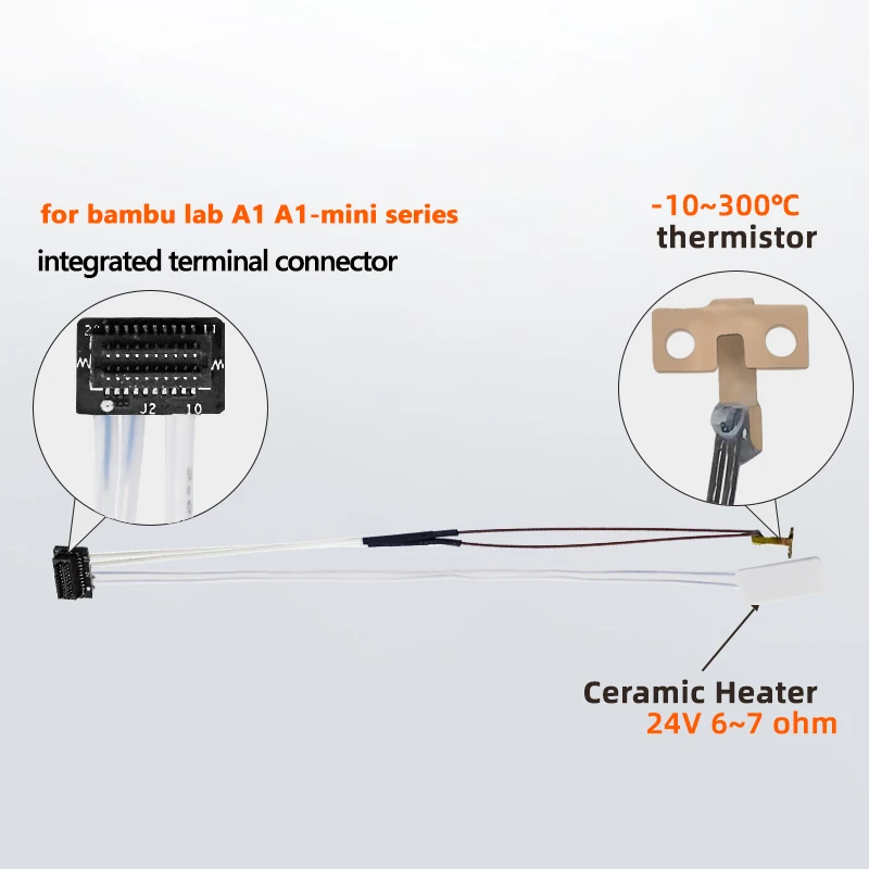 Ceramics Heater Thermistor for Bambu lab BambuLab A1 Mini Combo Temperature Sensor