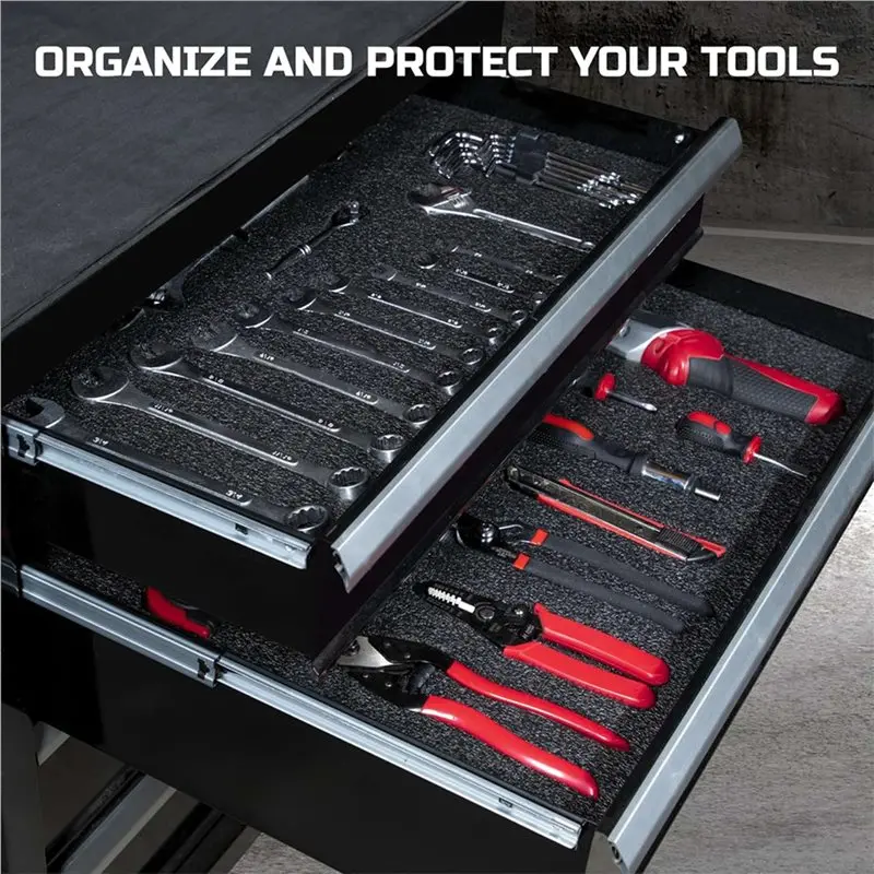 2026 New Tool Box Foam 16X12x1 Inch 8Pack, Foam Inserts For Cases, Polyethylene Storage Sheets For Toolbox Hard Case