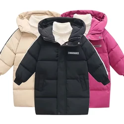 Boys winter coats & Jacket kids Zipper Sport jackets Fashion Patchwork thick Winter jacket  Boy Girls Winter Coat kids clothes
