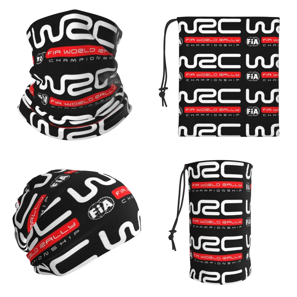 World Rally Championship WRC Bandana Neck Gaiter Printed Mask Scarf Warm Headband Unisex Adult Washable
