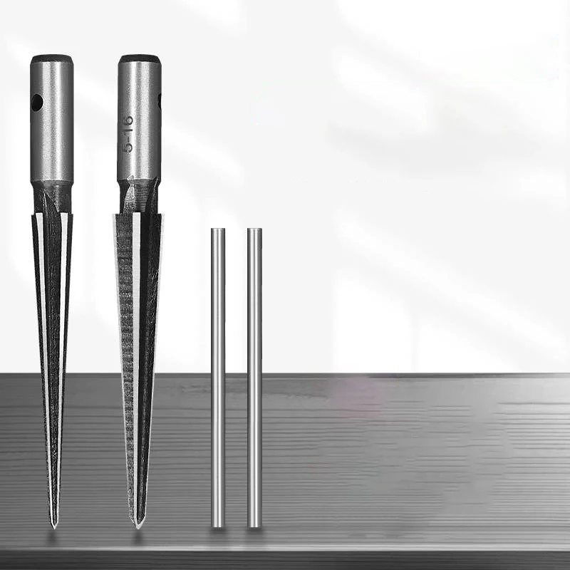 Cone reamer hand-held hole enlarging machine woodworking drilling chamfering artifact carbide spiral reamer drill bit