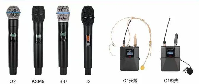 

630 Outdoor Use Long Distance 300 Meters UHF PLL Wireless Microphone For Stage Handheld Headset Lavalier Metal Box Package