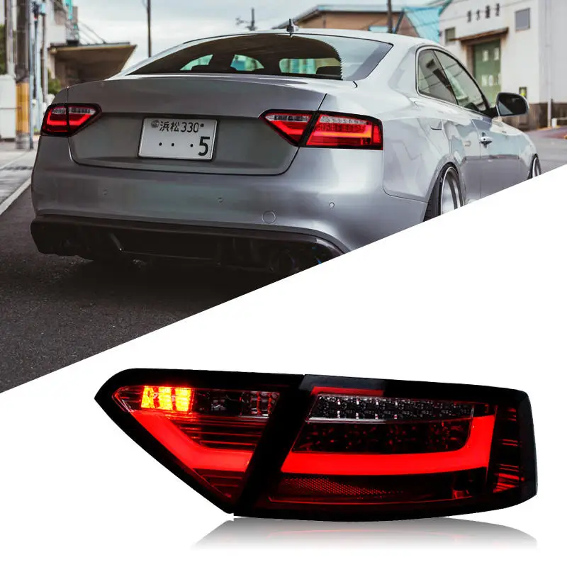 

Suitable for Audi A5 taillight assembly 2008-2016 Audi A5 modified LED light guide version driving brake rear taillight