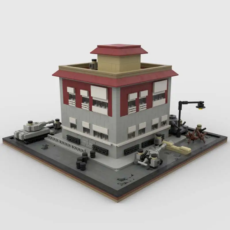 Blocos de construção de arquitetura de guerra medieval MOC- 199310   Modelo de referência modular especialistas mostrar tijolos brinquedos conjuntos lembranças infantis