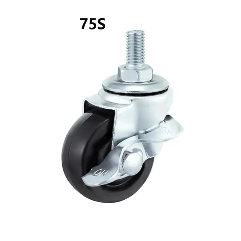 BulkMan 3D 75S Locking Caster Wheel Screw Light Duty for Machine Parts