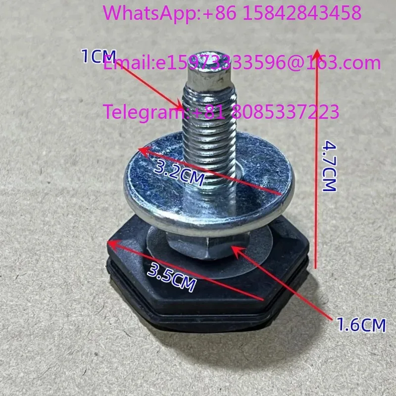 Suitable for drum fully automatic washing machine accessories, rubber feet, adjustable, shock-absorbing screws, screw