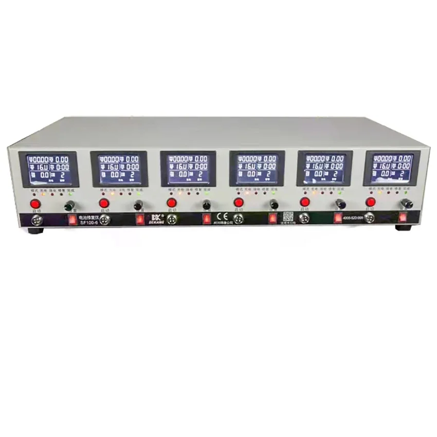 Hot selling Battery tester, Lithium Ni-MH lead-acid battery capacity test/repair 6 channels charge and discharge integrated