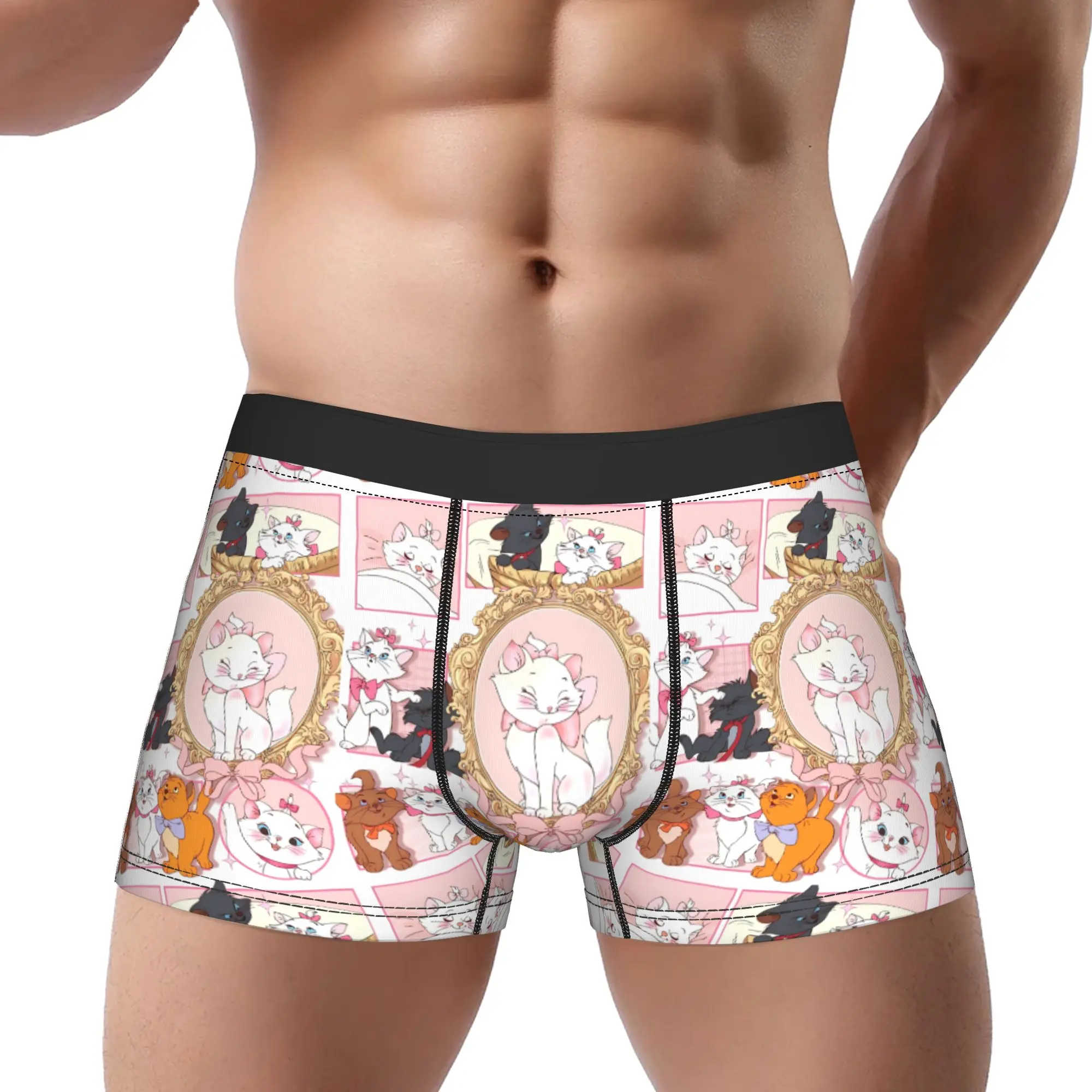 

adults 18 plus boxers The Aristocats Underpants Homme Panties Male Underwear Print Shorts Boxer Briefs