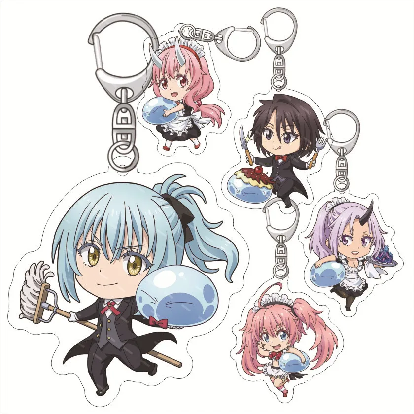 

That Time I Got Reincarnated as a Slime Anime Acrylic Keychain Jewelry Girl Fan Key Chain Related Product Friend Gift Bag Charms