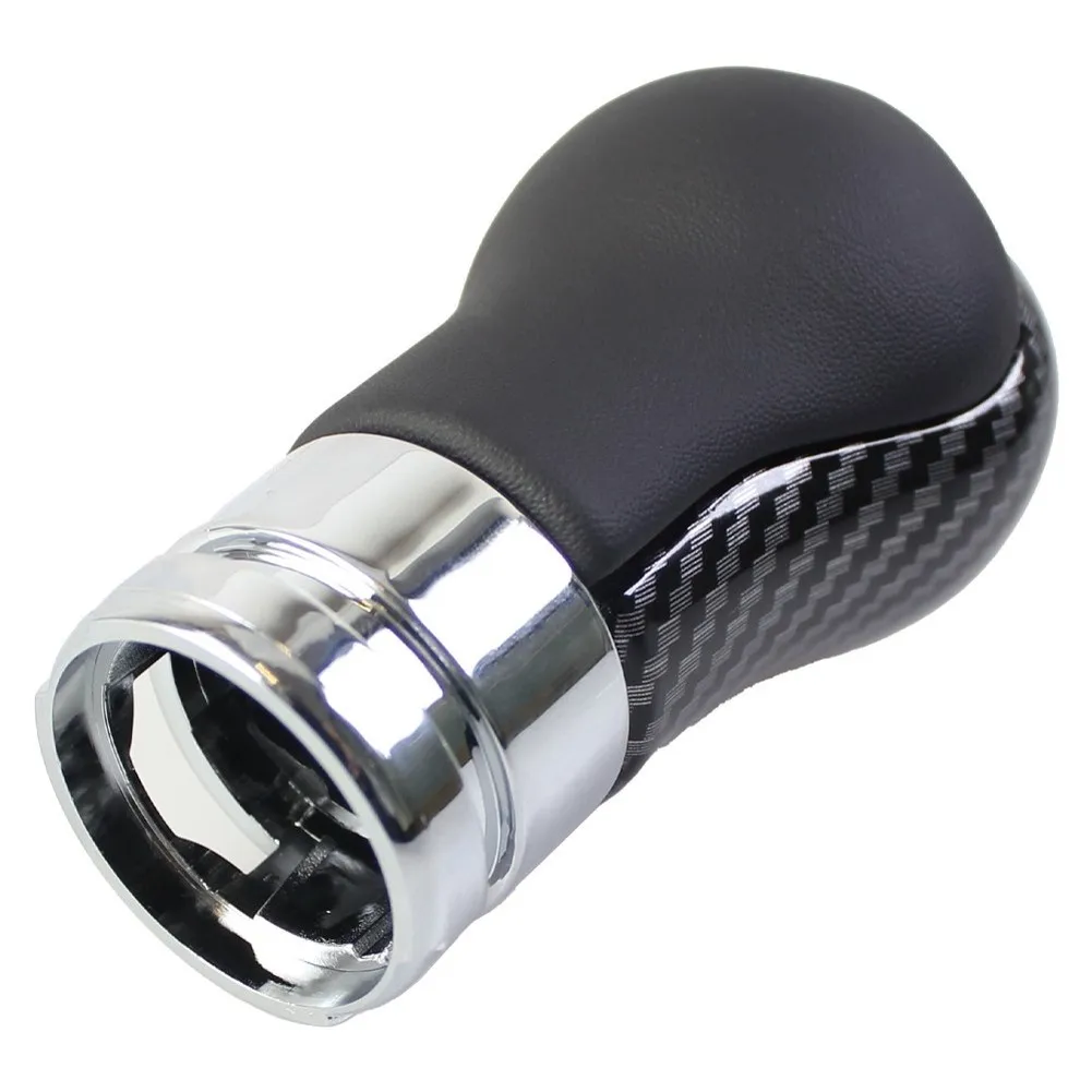 

19mm Carbon Fiber Gear Knob 19mm Diameter Size Ergonomic Grip Design Sleek Black Finish Smooth Shifting Action