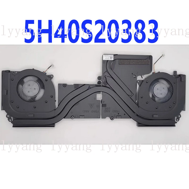 f  For Lenovo Legion 5-15ACH6A R7000P 2021 CPU GPU Cooling Heatsink Fan 5H40S20383