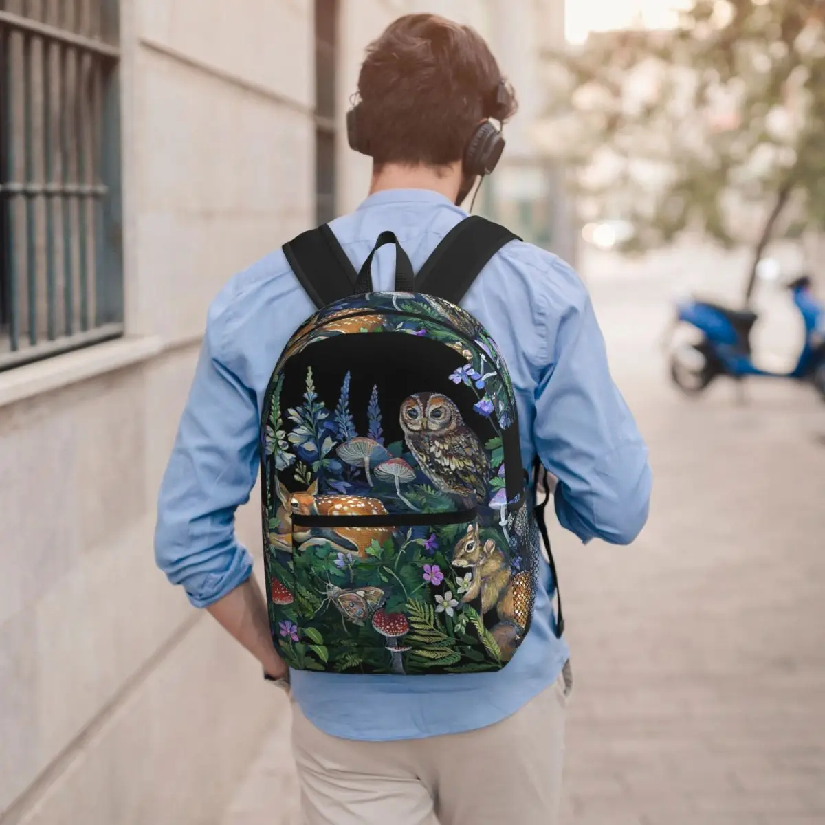 Enchanted Forest Backpack Student BookBag Kids School Bag Computer Shoulder Bags for Men Women