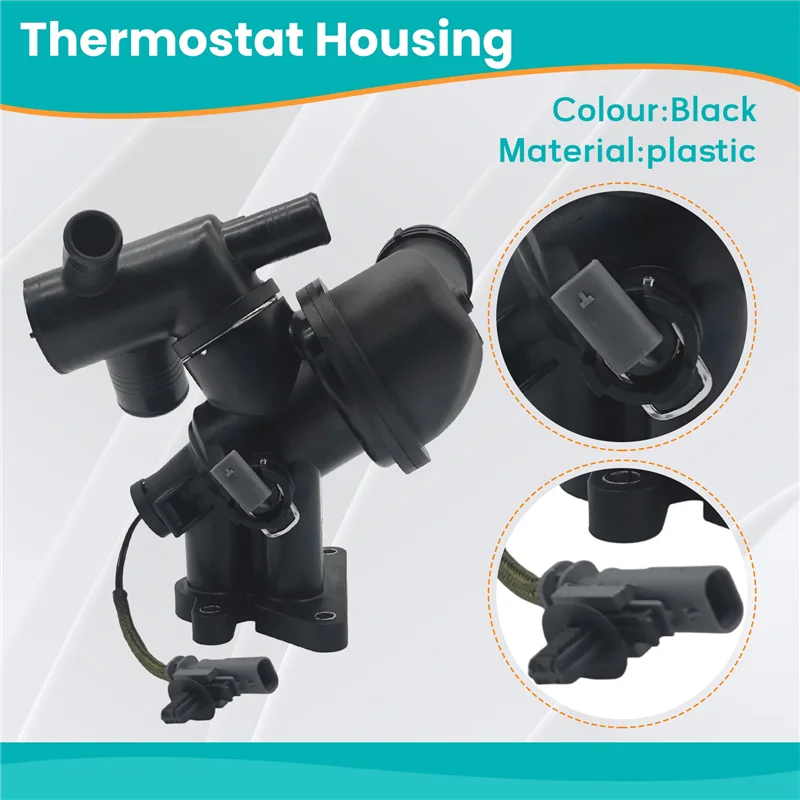 

A33K-LR105974 JDE40345 Thermostat Housing For Land Rover New 2.0 Jaguar F-PACE X761 Engine Cooling System