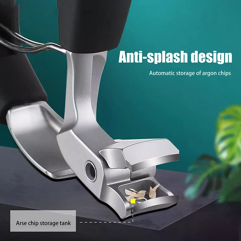 Heavy-duty with large openings, splash proof, nail storage scissors Curved nail clippers for elderly people, thick toenails