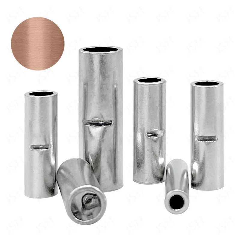 

Pure Copper Bullet Crimp Connector BN0.75/1.25/2/3.5/5.5/8/14 Ferrules Electrical Cable Terminal Tinned Tubular Splices Terminal