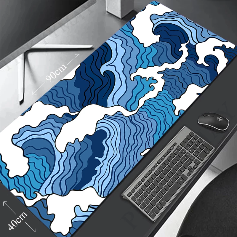 

Blue Large Mouse Pad 100x50cm Big Computer Mousepads Gaming Mousepad Big Keyboard Mat Gamer Mouse Pads Desk Mats