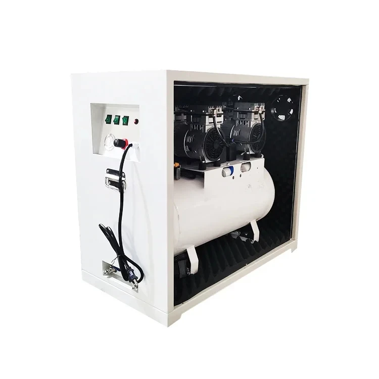 de-tal Laboratory Portable de-tal Products oilless air compressor 1 for 4 unit 1680W 60L With Silent Box