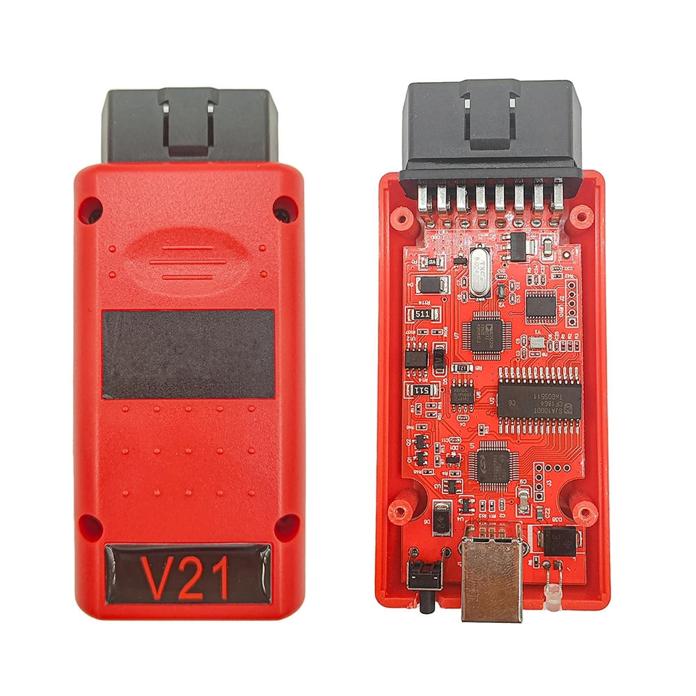 High Quality MPPS V21 Red Version Unlocked Infinite Reset Support Multi-Language Full Chip OBD2 ECU Chip Tuning Scanner Tool