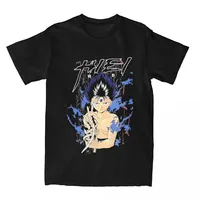 Apparel Awesome Pure Cotton T Shirt Top Tee Clothes Original Men's Yu Hakusho Hiei Shirt streetwear vintage t shirt  harajuku