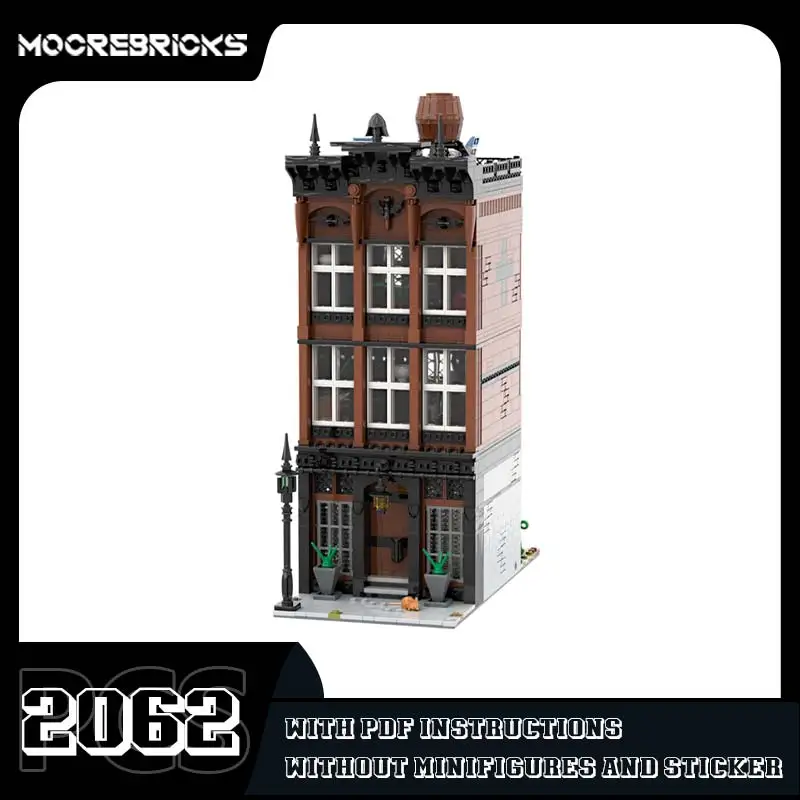 DIY Creative Architecture Model Series Modern Gothic Town House Mini Building Blocks Component Sets Children's Xmas Toys Bricks