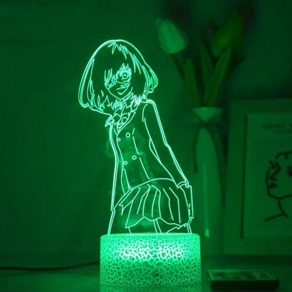 Imagem -04 - Natsuki Subaru Rem Anime 3d Night Light Nightlight Acrílico Presente de Aniversário Criativo para Meninos e Meninas Ornamento do Quarto Abajur Quente