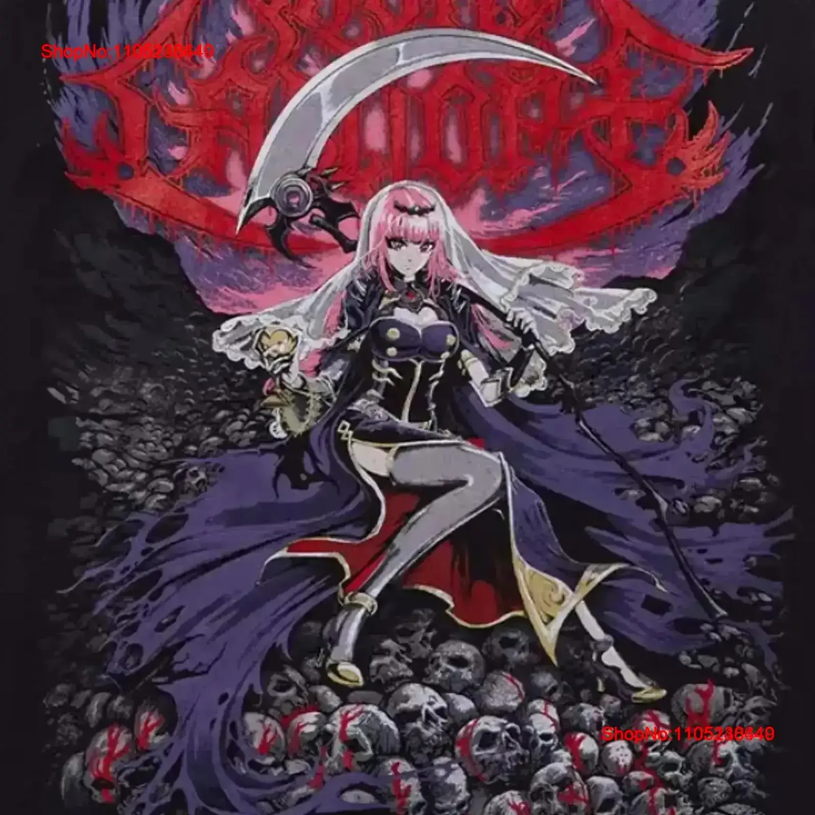 

Ghost X Mori Calliope Metalcropolis T Shirt vintage Washed graphic Breathable fashion Comfortable Soft streetwear Stylish