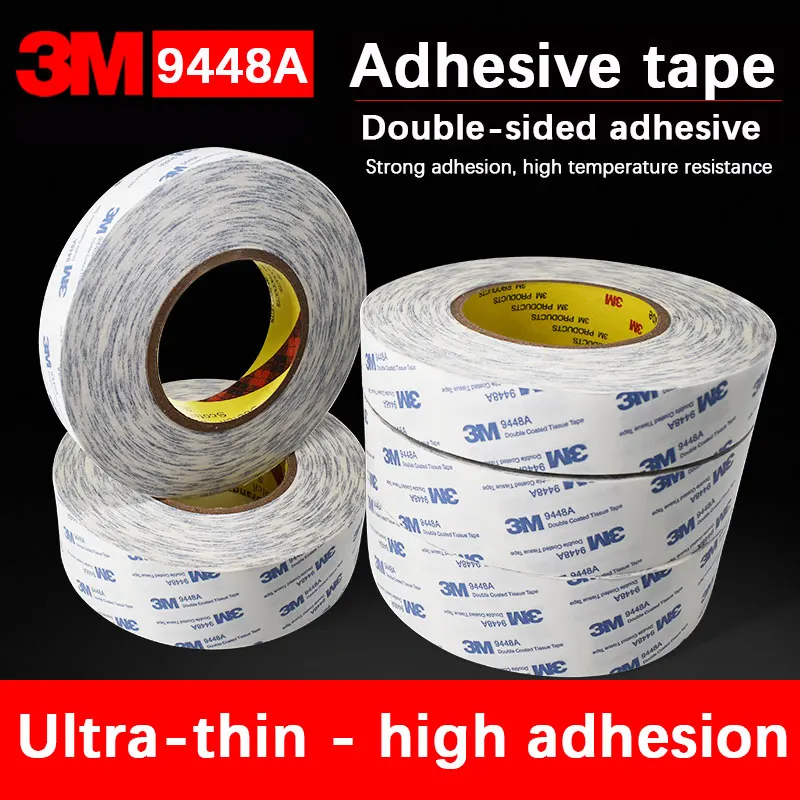 3M Double Sided Adhesive Tape 9448A Ultra-thin, high adhesion, strong adhesive tape, non-marking, high temperature resistant