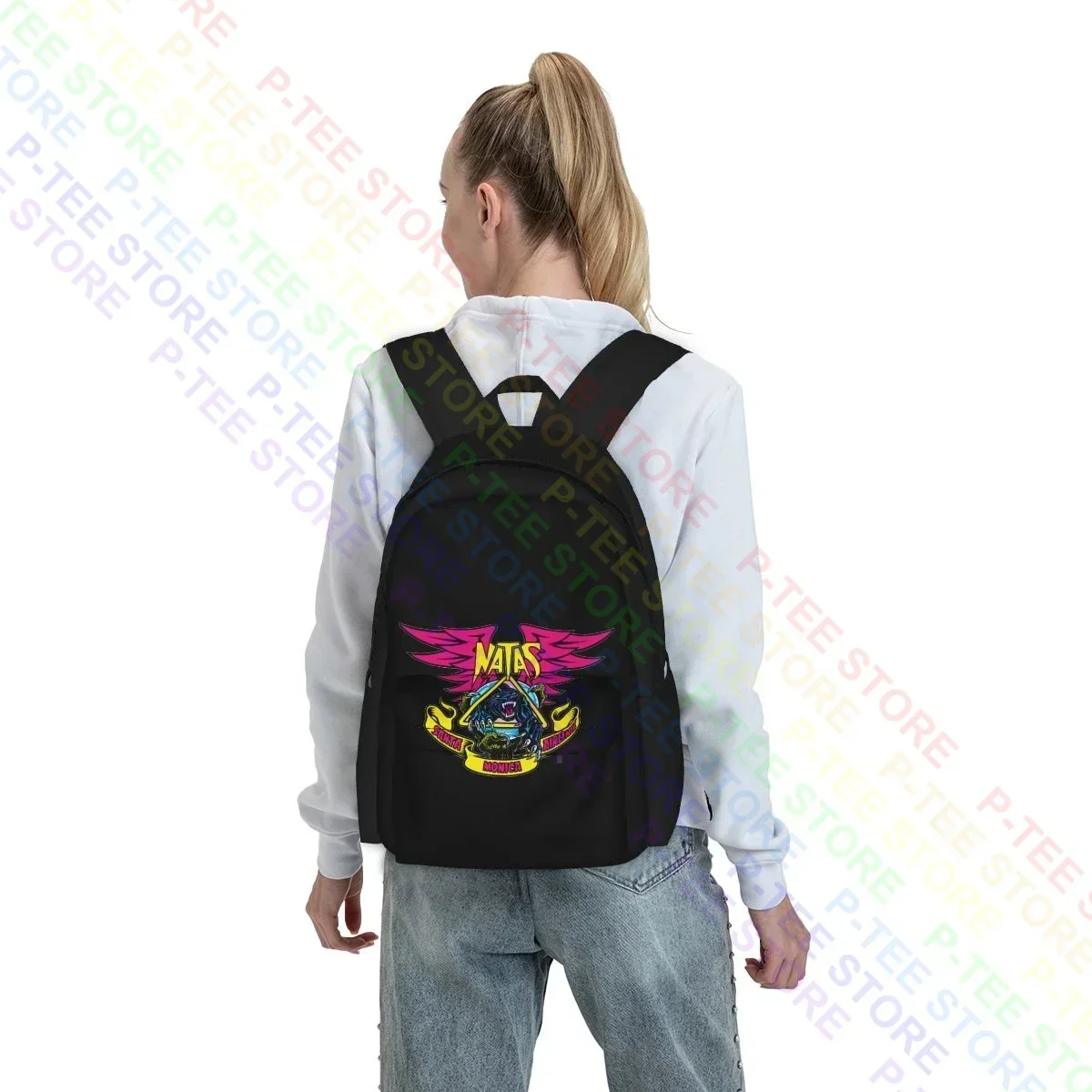 Skate Santa Monica Airlines Sma Natas Kaupas Kitten 01 Large Capacity Backpack Bookbag School Sport Bag