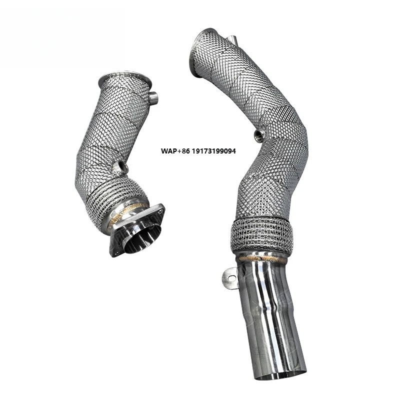 

In Stock 304 Stainless Steel Straight Pipe Exhaust Downpipe for G80 M3 G82 M4 with Heatshiled
