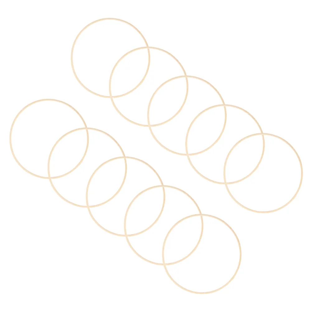 10Pcs Bamboo Hoop Circles for DIY Crafts Wedding Backdrop Decorative Frames Bamboo Rings Floral Hoop Embroidery Supply