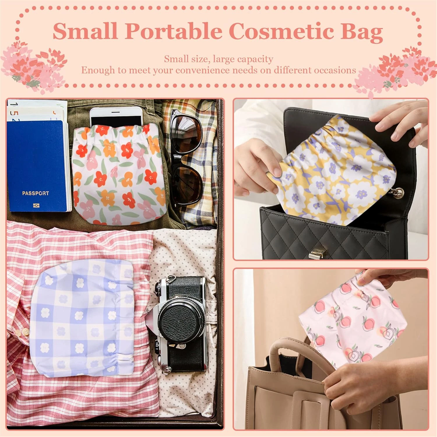 Multifunctional Storage Bag Double Zipper Large Capacity Storage Arrangement Makeup Toiletries Large Classification Bag