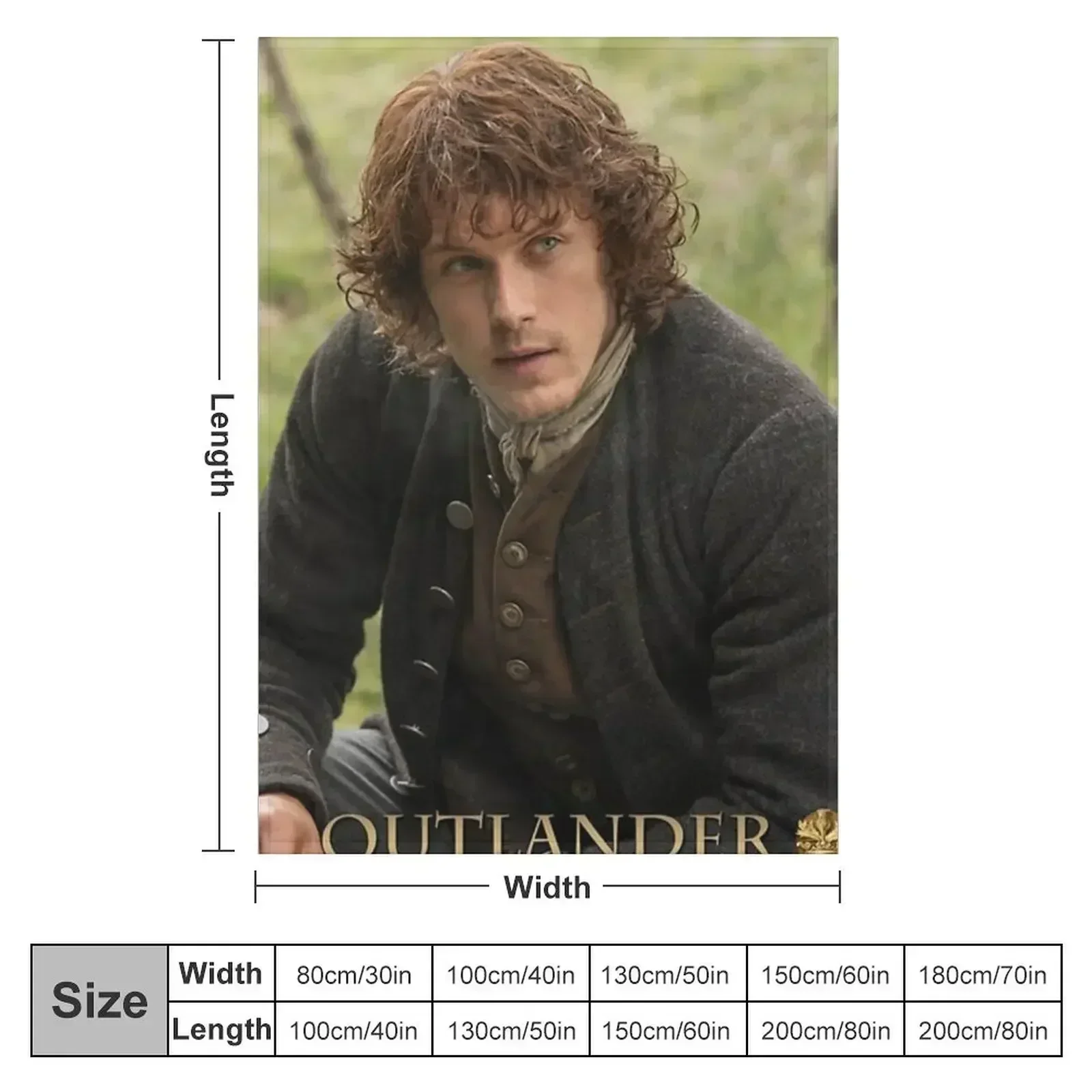 Outlander Jamie Fraser new - Throw Blanket warm winter Weighted Summer Beddings Blankets