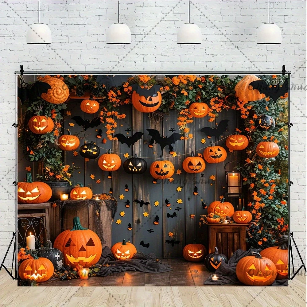 Halloween Backdrop Party Photo Banner Sign Supplies Photography Background Props Suitable For Room Decoration