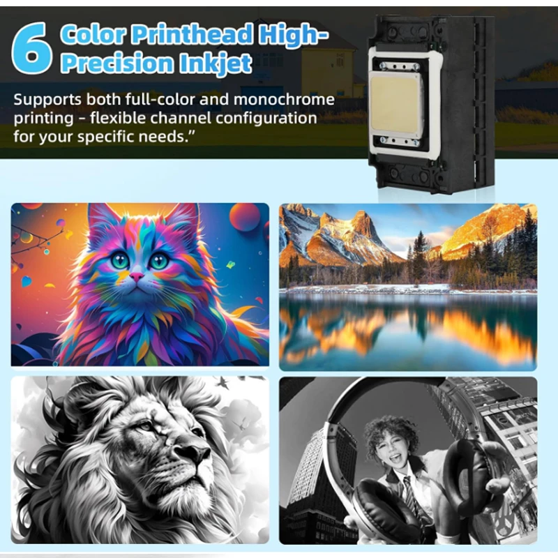 JUCAILI New 6-Color High-Precision XP600 Printhead for UV DTF Printer Easy to Install Maintains Optimal Printing Performance