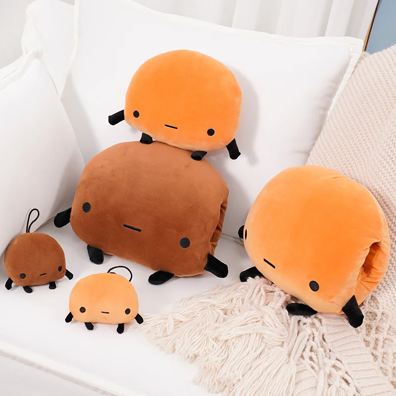 Bonito e macio triste batata brinquedo de pelúcia pingente de batata recheado batata marrom plushies mãos quentes travesseiro kawaii presentes da menina