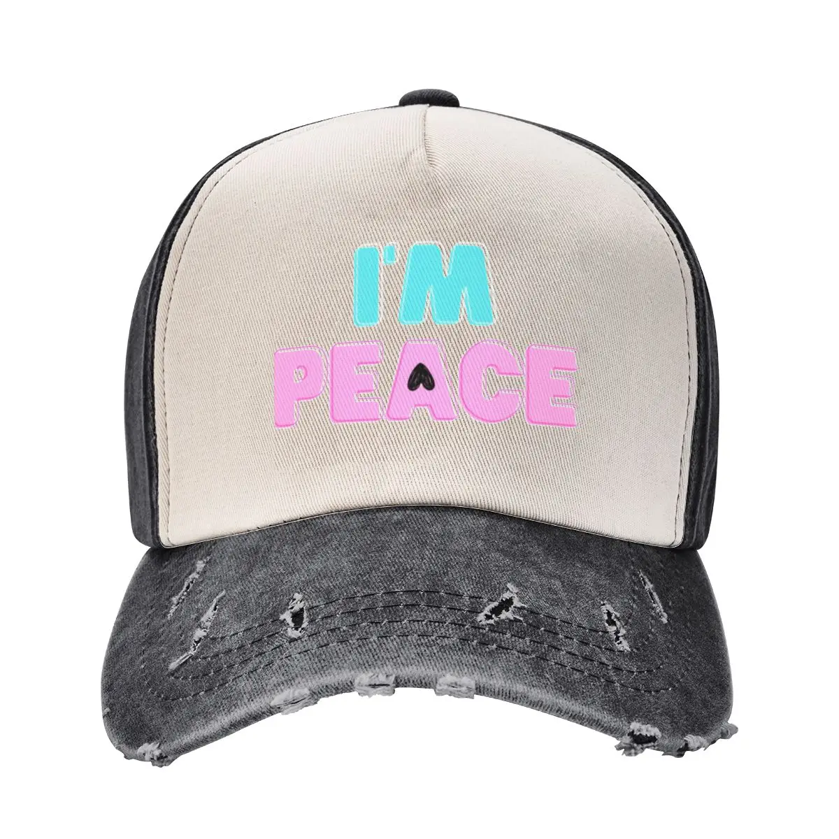 I'm peace I come peace I bring peace funny matching couples Baseball Cap western Hat Golf Cap funny hat Boy Child Women's