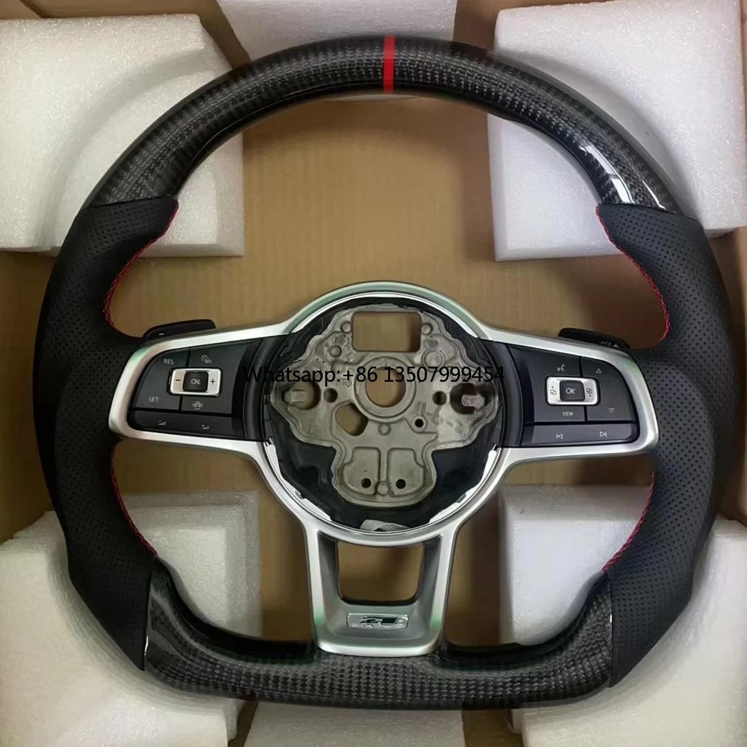 Customized Carbon Fiber Steering Wheel for Complete Series Perfect Fit for Golf MK5 MT GTI R CC