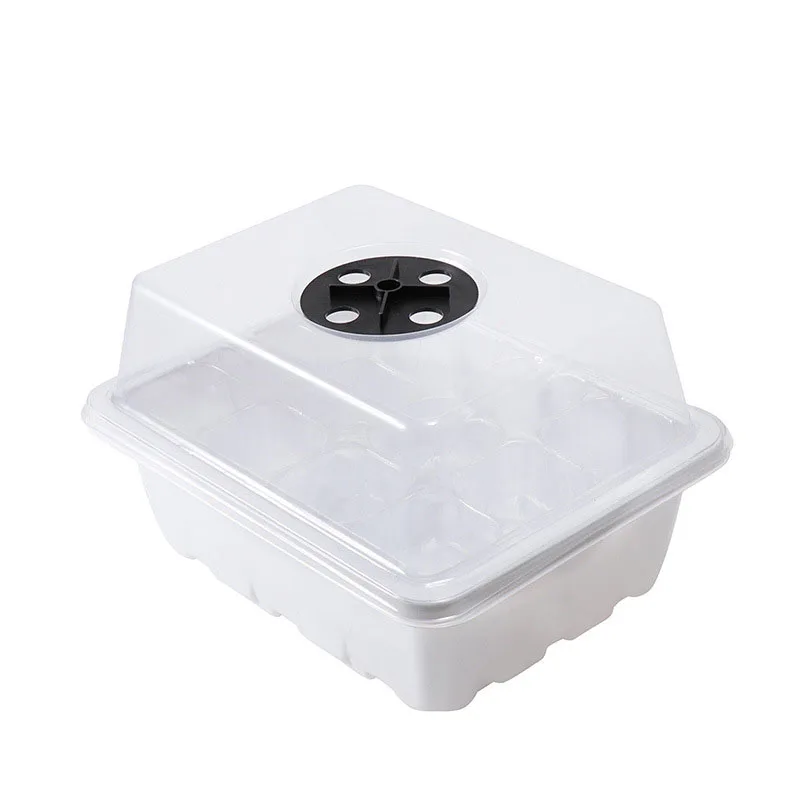 

12-well Plastic Seedling Pot Succulent Sowing Seedling Box Insulated Seedling Tray