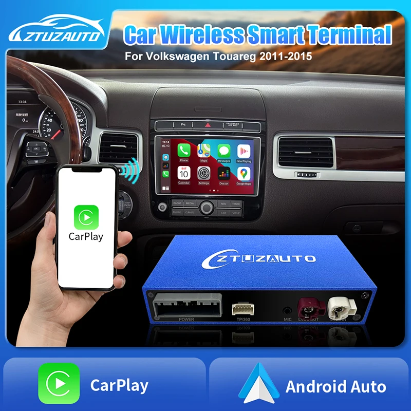 CarPlay Retrofit Box for Volkswagen Touareg RNS850 2010-2017 8