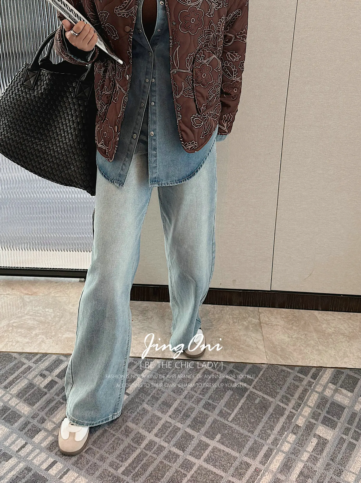 

Джинсы Брюки-карго Y2K Женская одежда Осень 2025 Корейский модный стиль Элегантные длинные джинсовые брюки Широкая высокая талия Новый шик