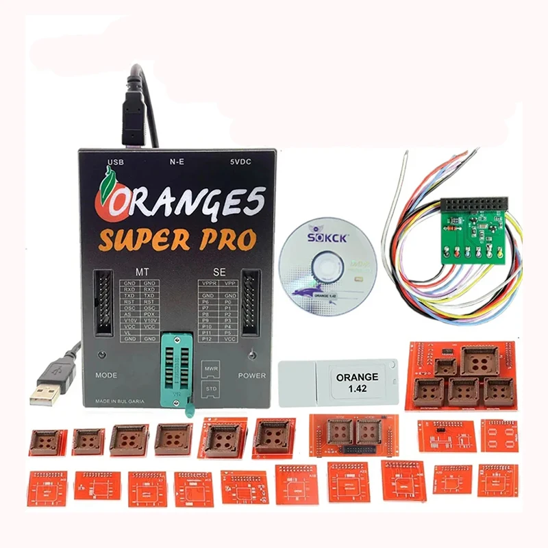 V1.42 O2 الماسح الضوئي مبرمج وحدة التحكم الإلكترونية للسيارة مع محول لأداة ترميز تشخيص المركبات D II #1