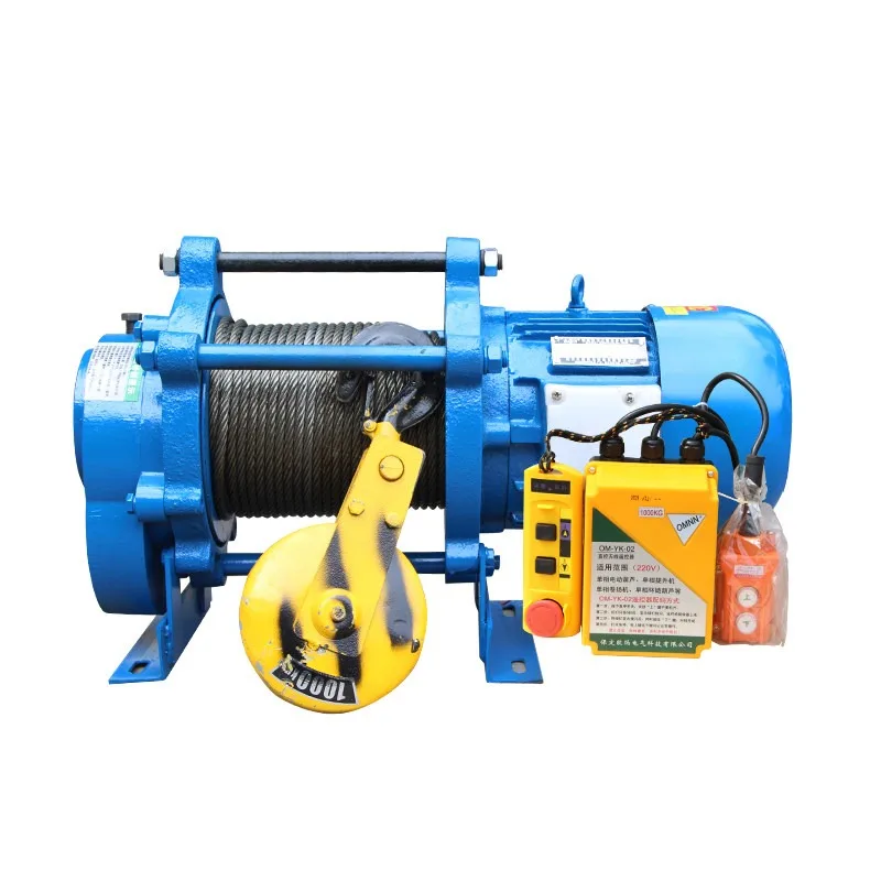 Tr* Electric Winch Hoist For Home Use 1 Ton 2 Ton Lifting Crane Construction Material Handling