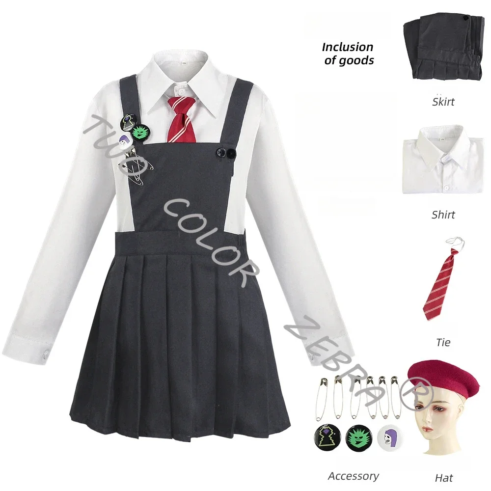 Matilda Cosplay Costume Movie Girls School Uniform Coat Skirt Roald Dahl's Matilda The Musical Halloween Cosplay Outfit for Kids - Image 2