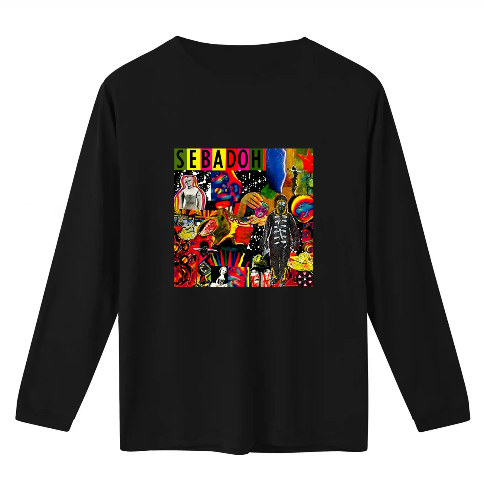 Sebadow / Smash Your Head T-Shirt Summer Casual Cotton Tee Oversized Streetwear Tops Vintage Graphic Print Unisex Men Women