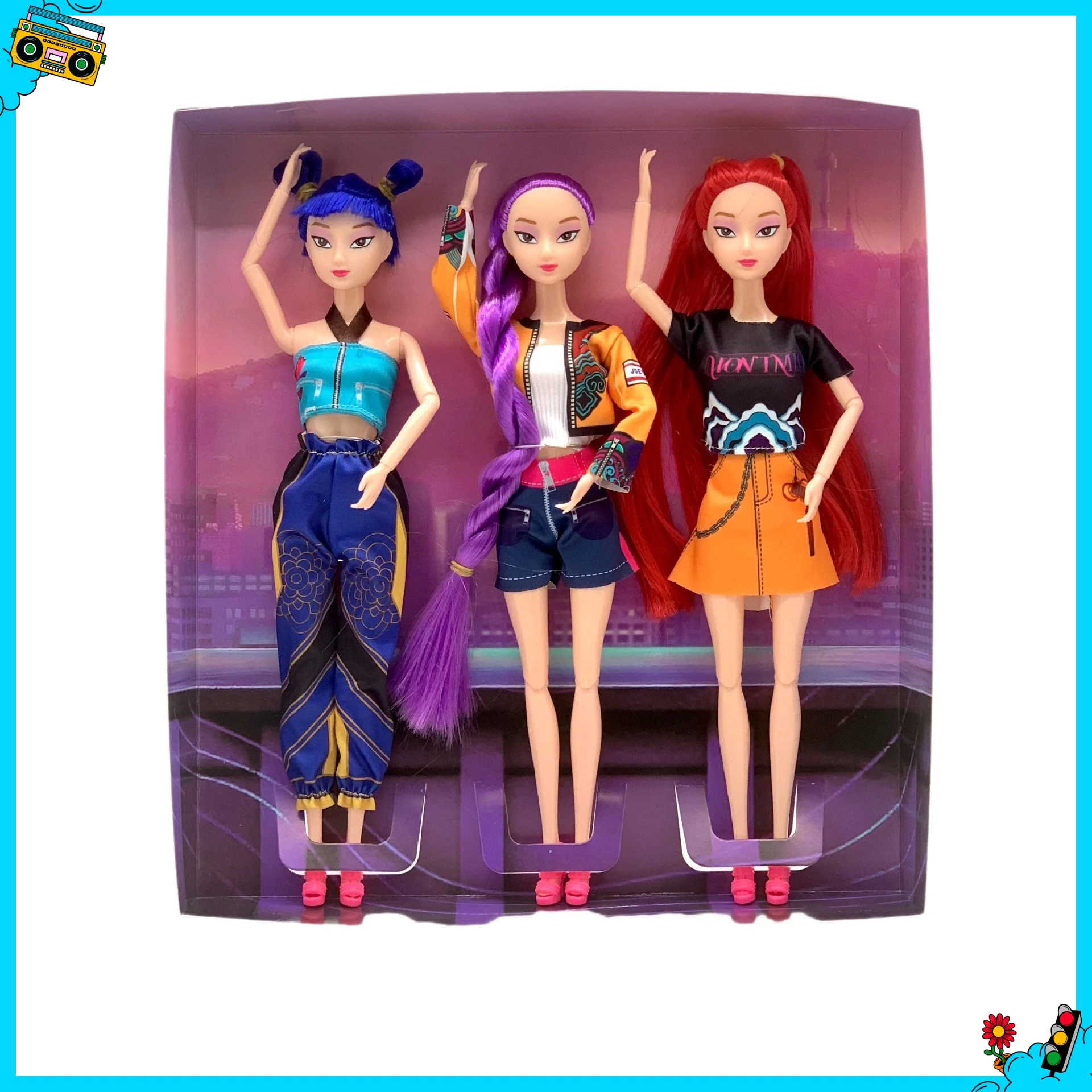 

Doll Toys kpop demon hunters action figure toy rumi mira zoey beautiful princess baby girl dolls plastic toy diy for girls